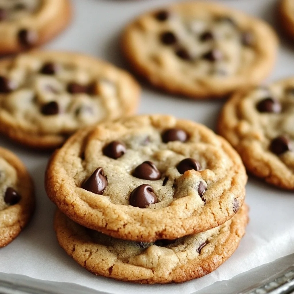 Bakery-style chocolate chip cookies fresh out of the oven