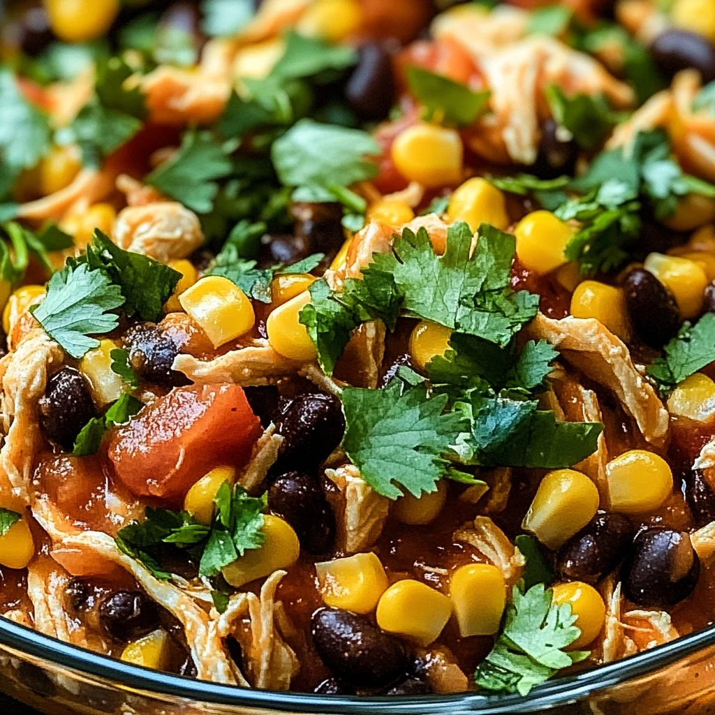 Delicious Chicken Burrito Casserole baked with layers of flavor and toppings