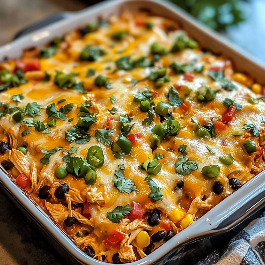 Chicken Burrito Casserole