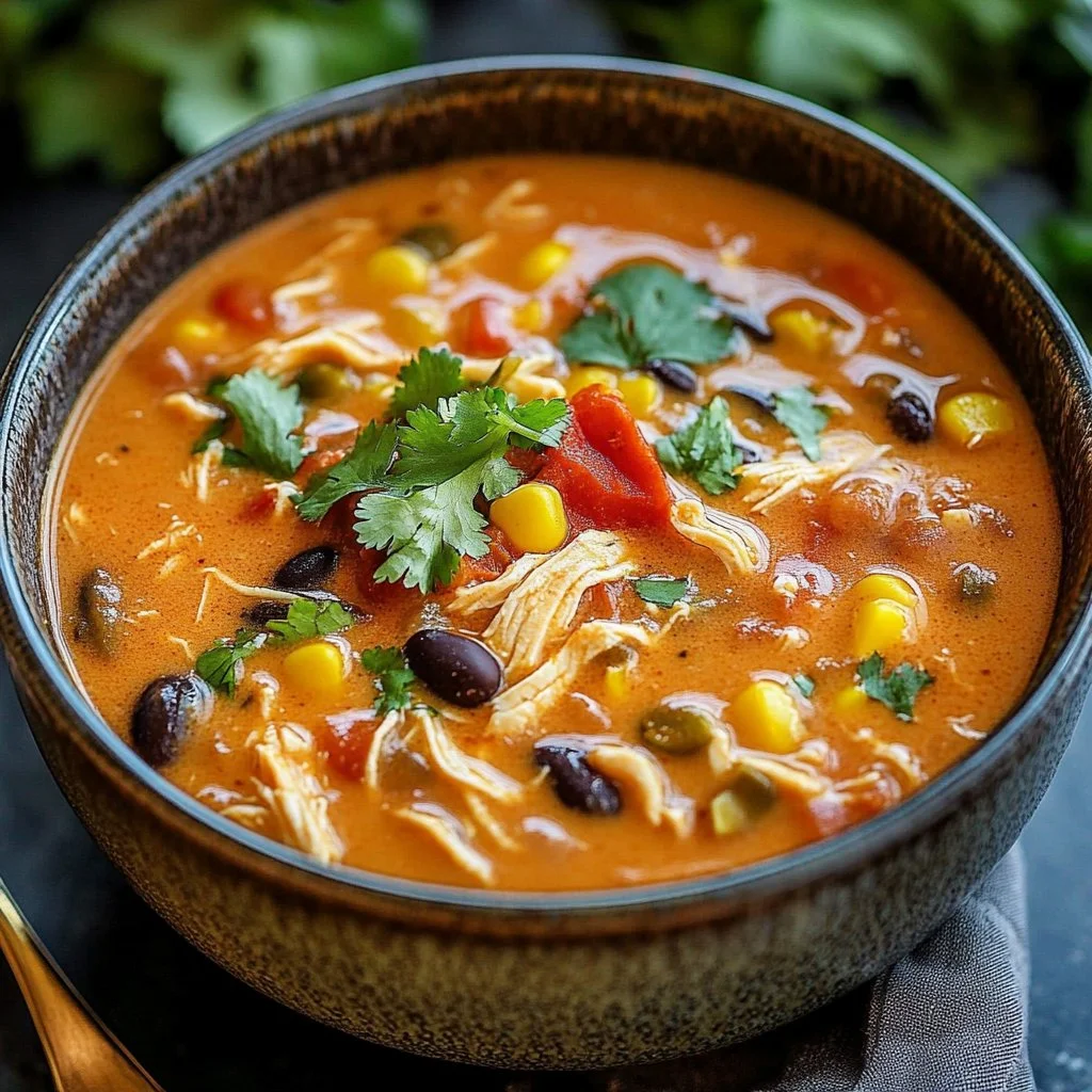 Creamy Chicken Enchilada Soup