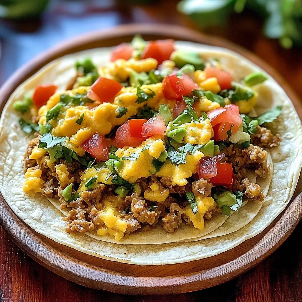 Crockpot Breakfast Tacos