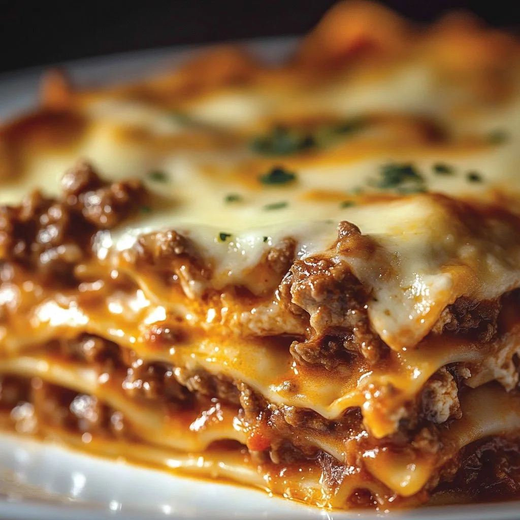 Crockpot Ravioli Lasagna served in a dish, ready to enjoy.
