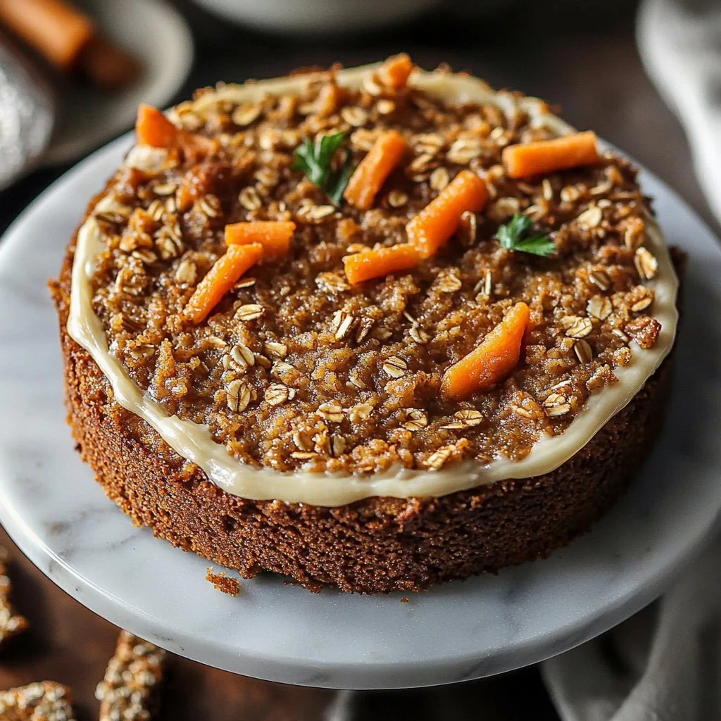 Flourless Oatmeal Carrot Cake