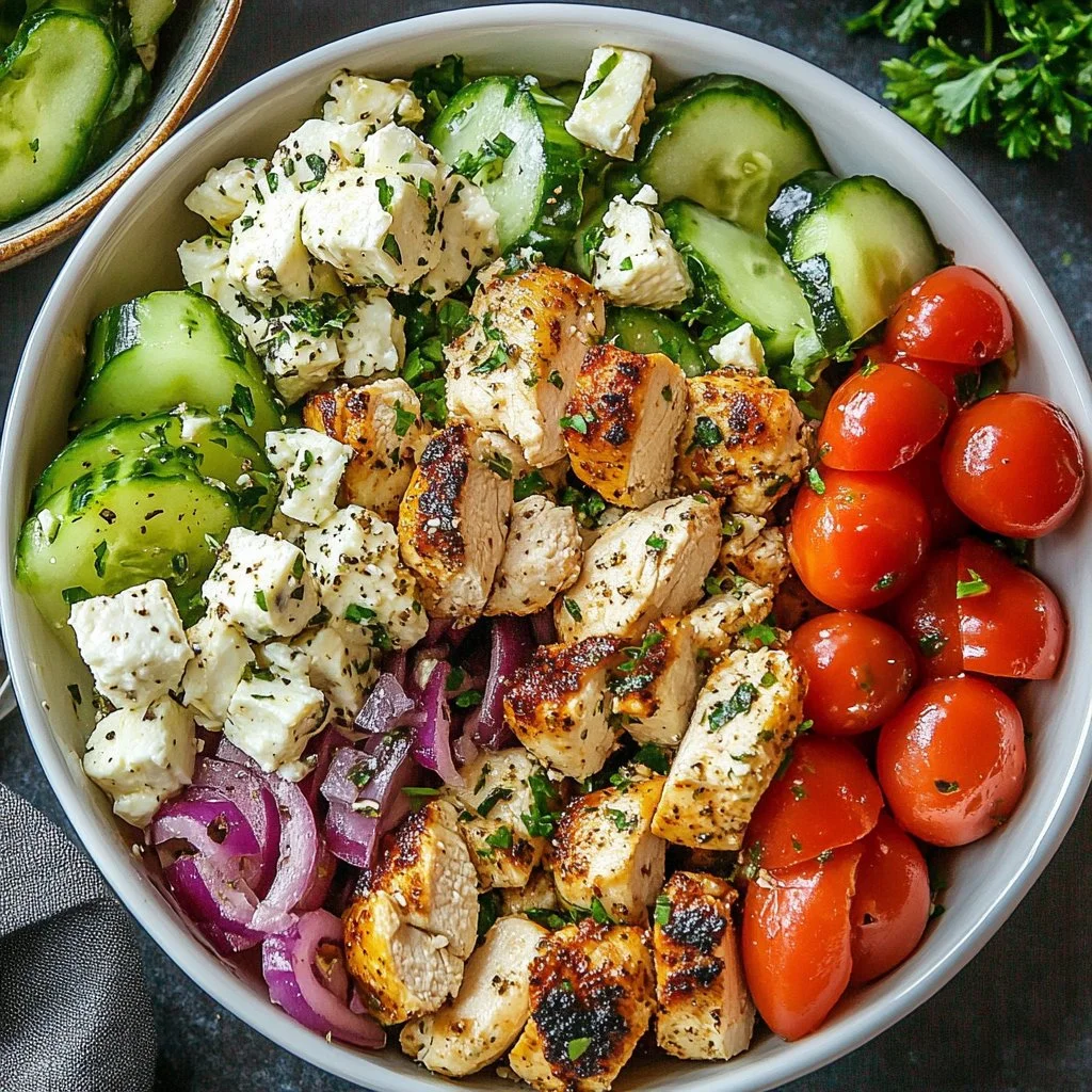 Greek Chicken Bowls