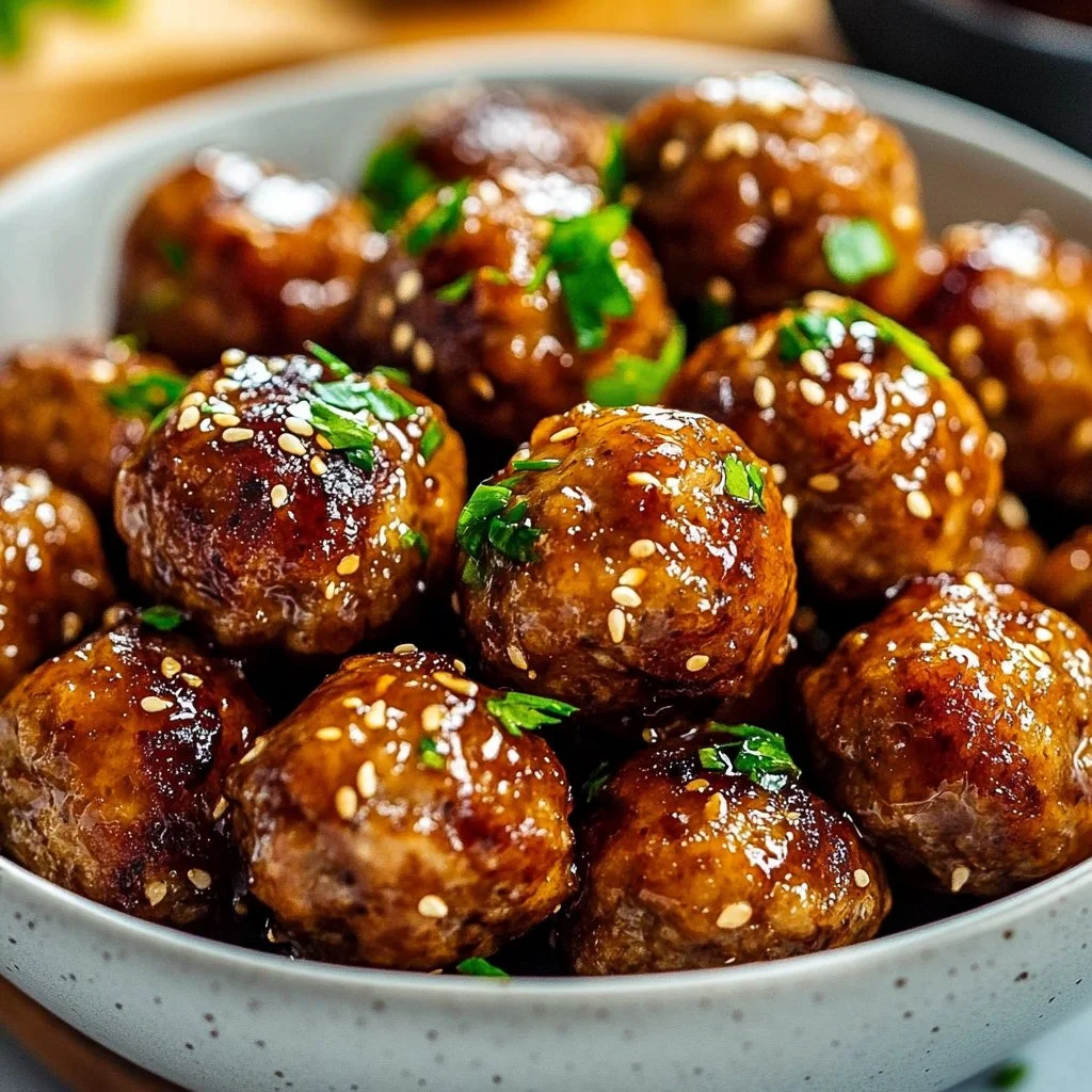 Honey Garlic Turkey Meatballs