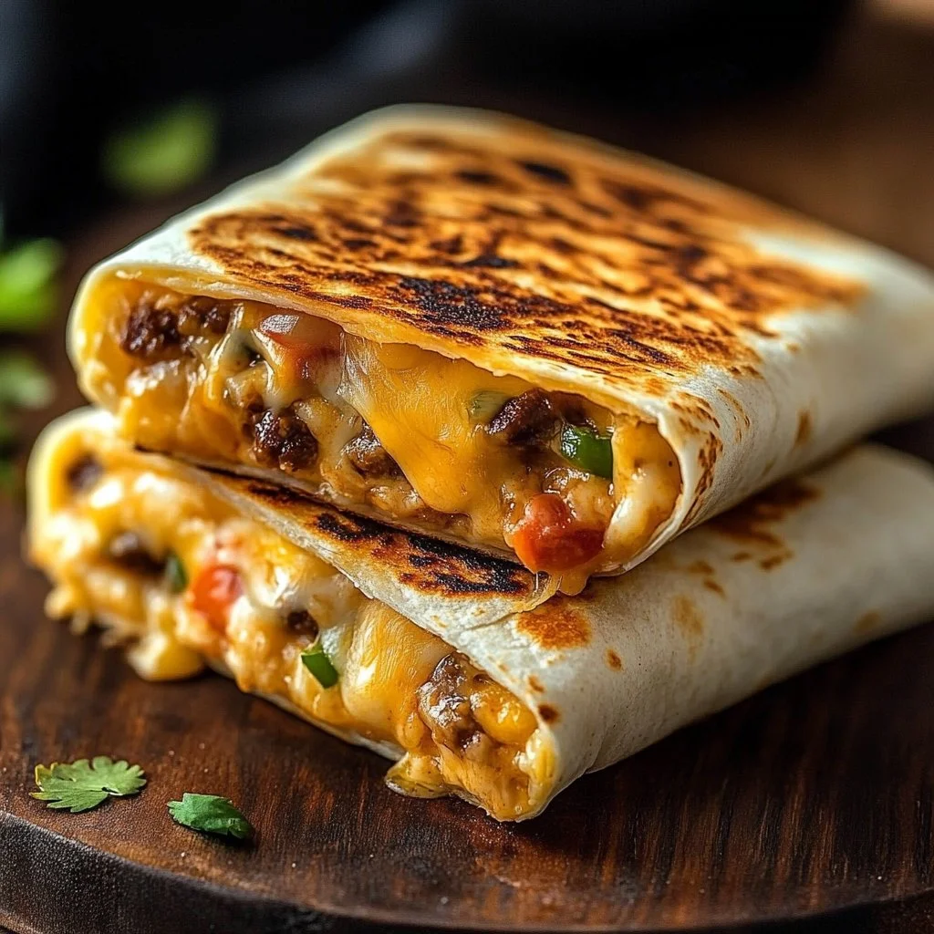 Irresistible Easy Grilled Cheese Burrito