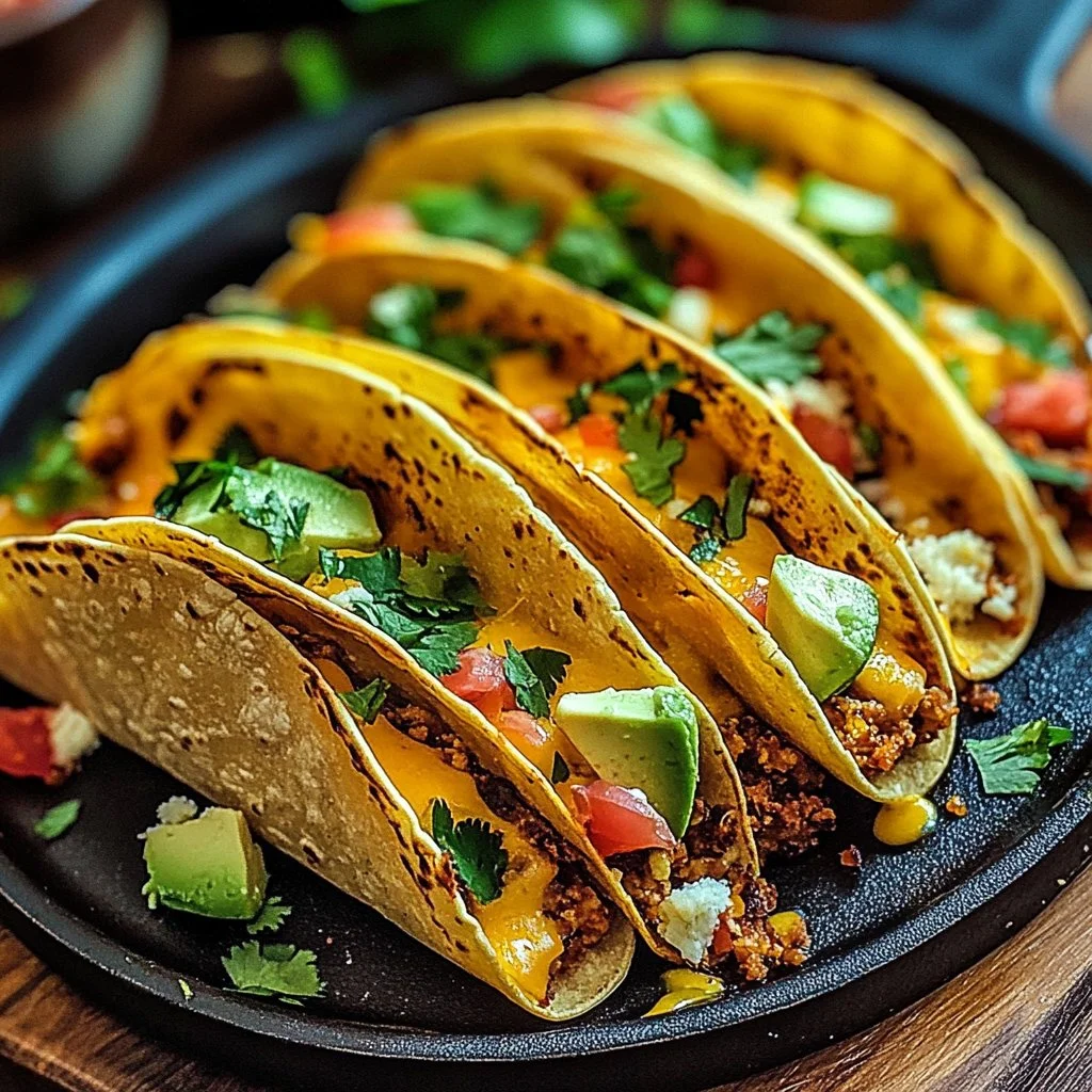 Oven-Baked Cheesy Tacos