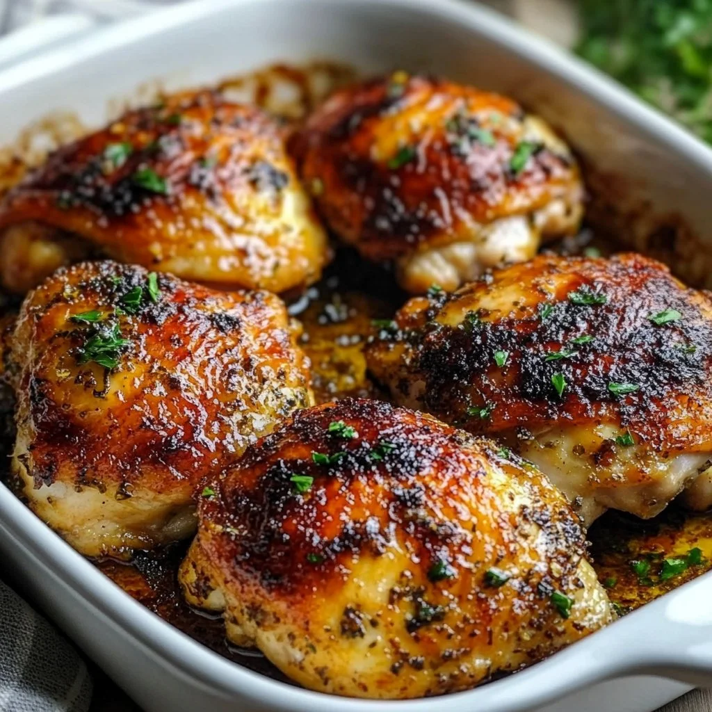 Oven Baked Chicken Thighs