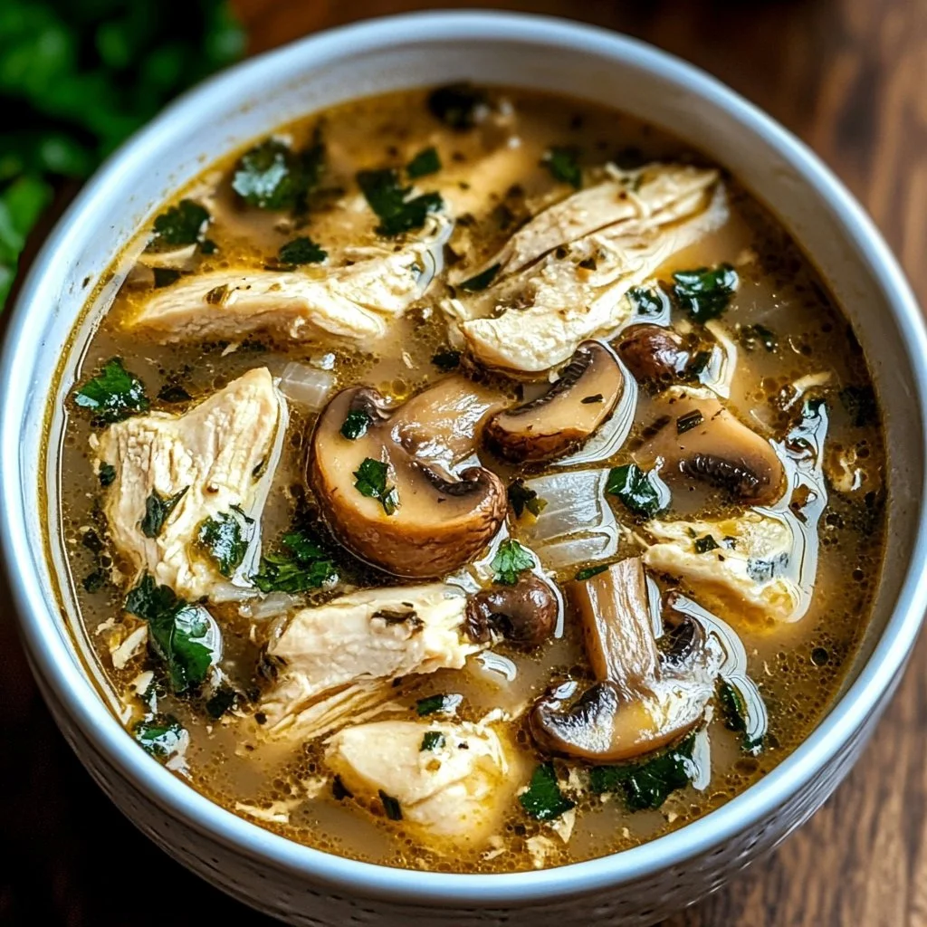 Rotisserie Chicken Mushroom Soup