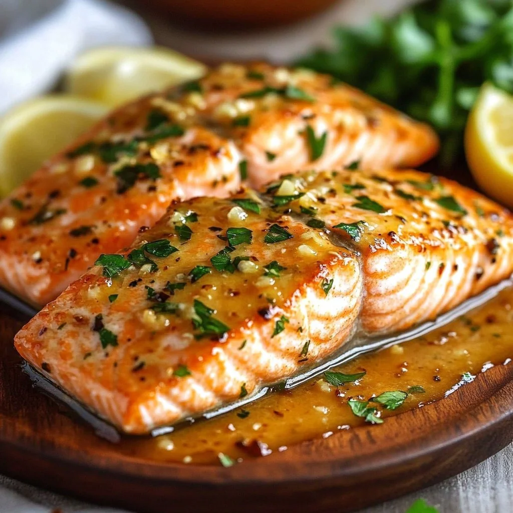 Deliciously seasoned baked salmon inspired by Texas Roadhouse recipe