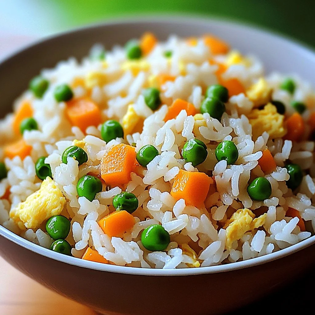 Delicious Blackstone fried rice with colorful vegetables and seasonings