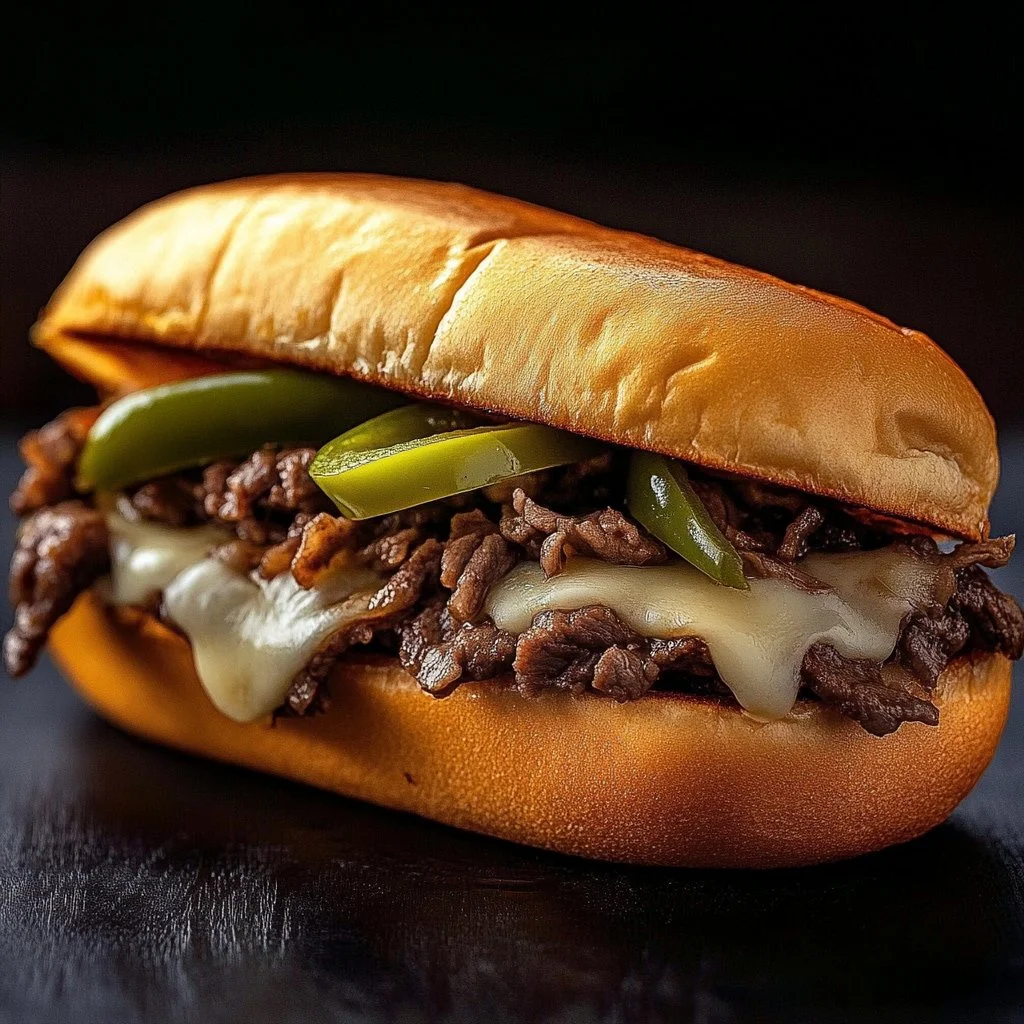 Delicious Blackstone Philly Cheesesteak grilled to perfection
