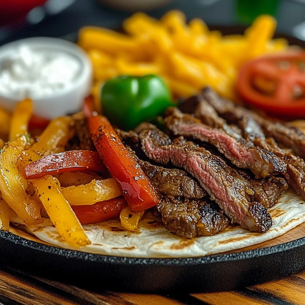 Blackstone Steak Fajitas