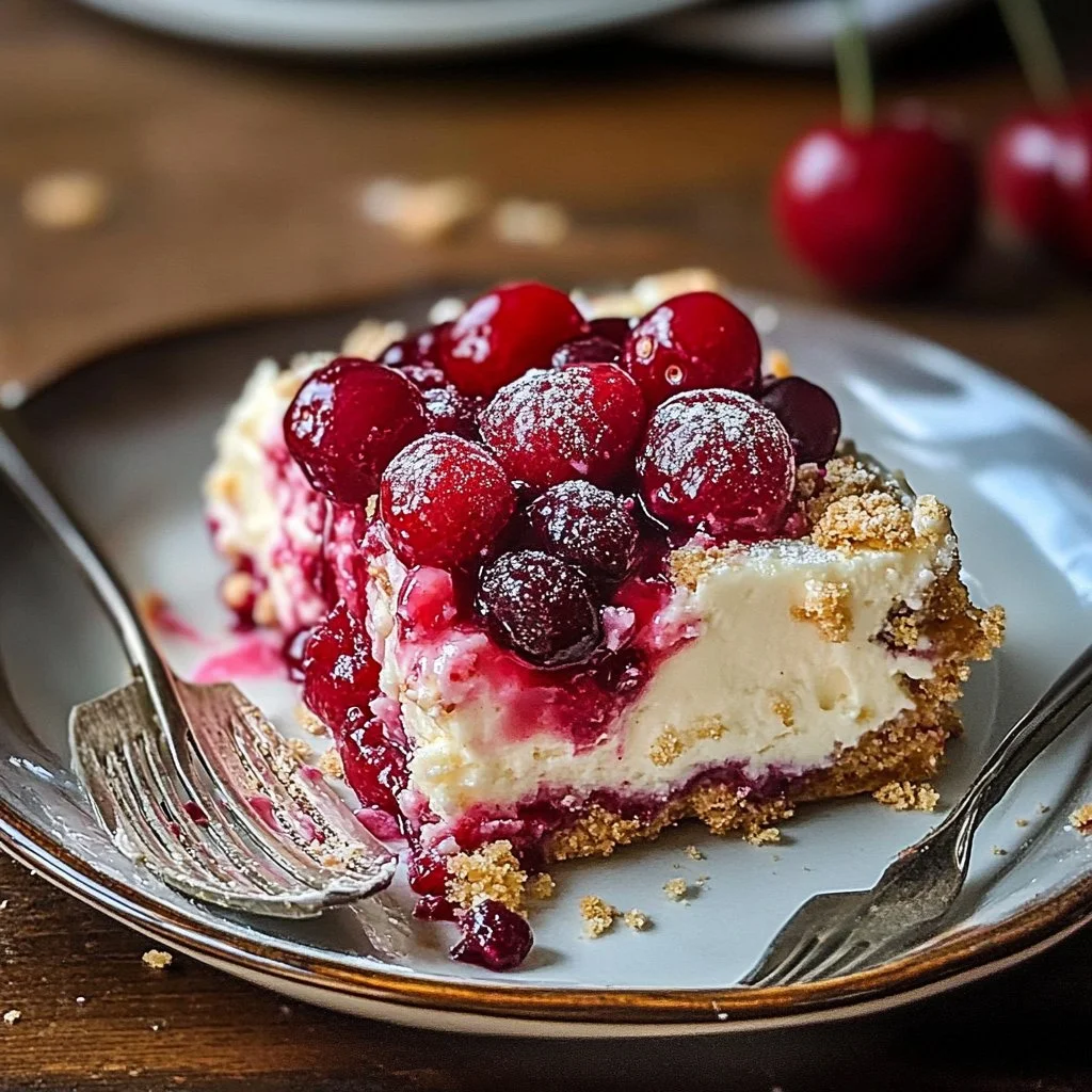 Cherry Cheesecake Dump Cake