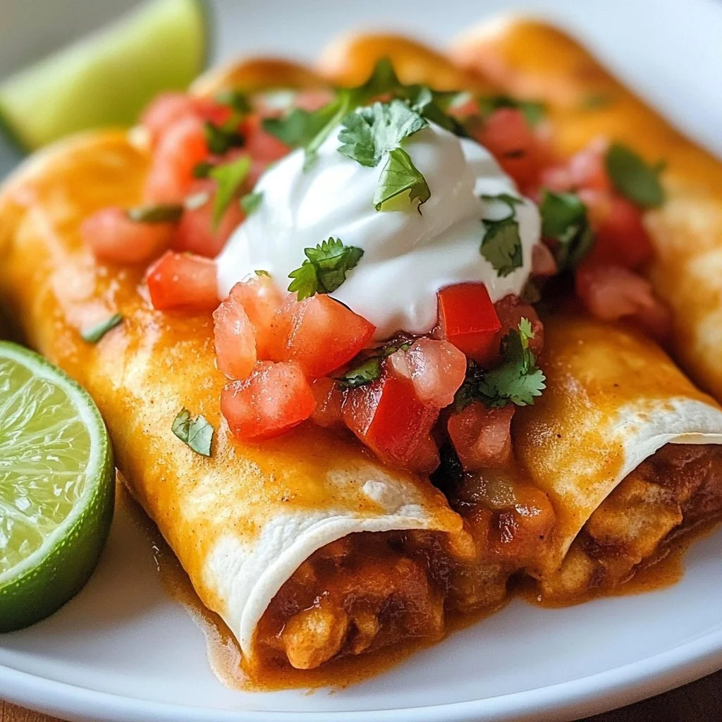 Delicious Chicken Chimichangas served with salsa and guacamole