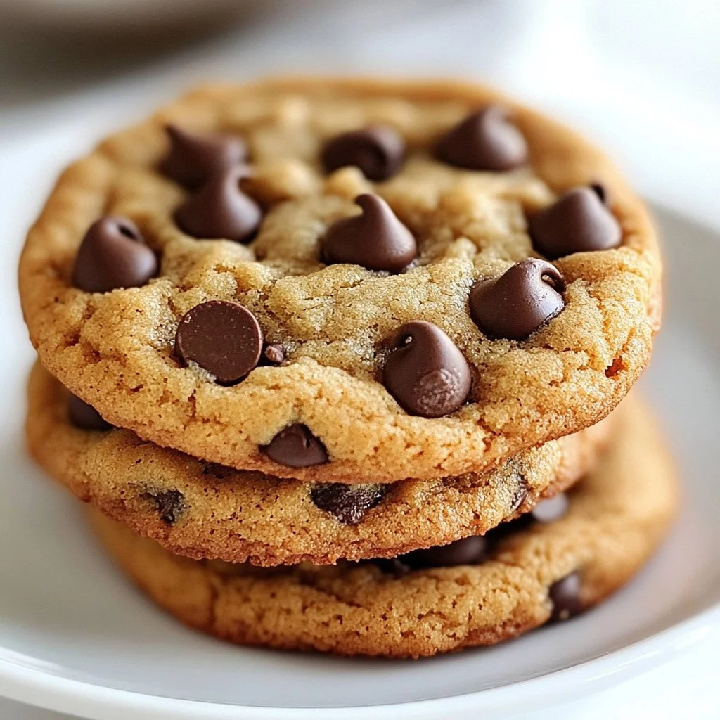 Delicious homemade chocolate chip cookies on a plate.