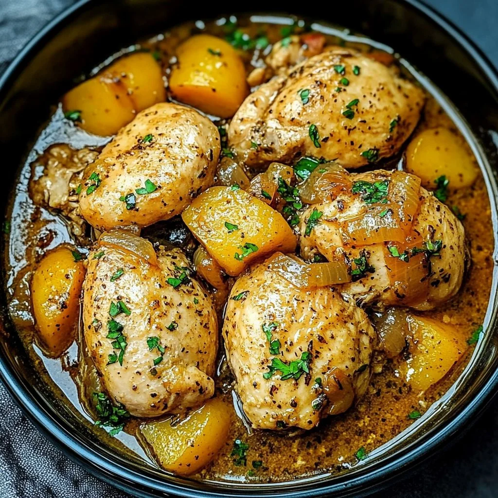 Garlic Butter Chicken in the Slow Cooker