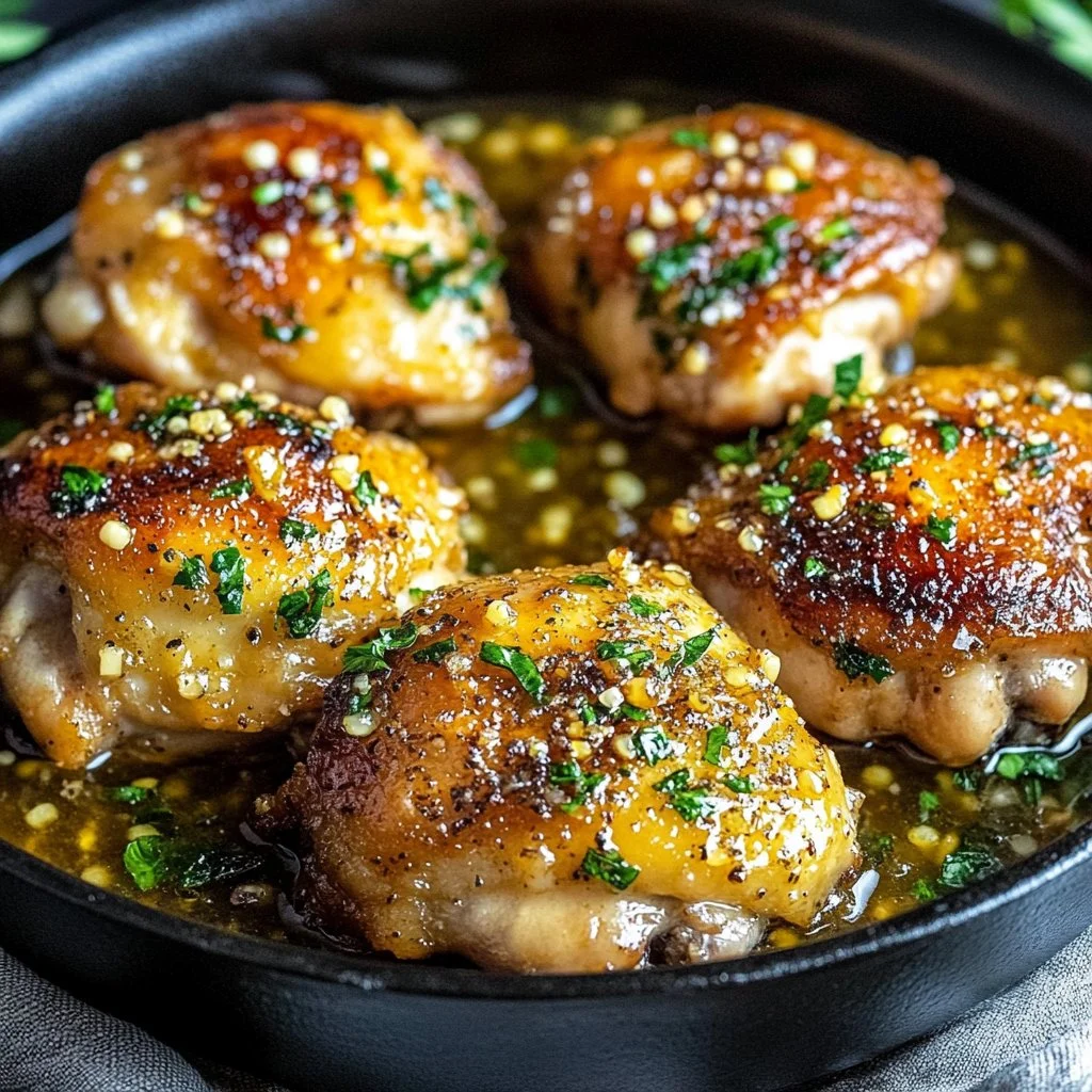 Garlic Parmesan Chicken Thighs