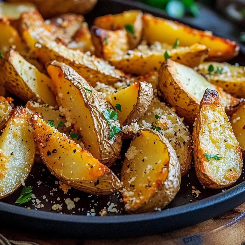 Garlic Parmesan Potato Wedges
