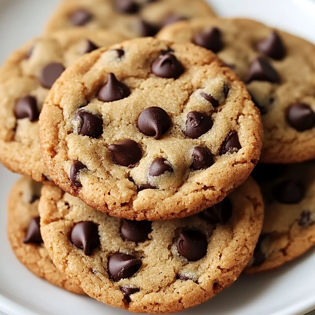 Freshly baked homemade chocolate chip cookies on a cooling rack