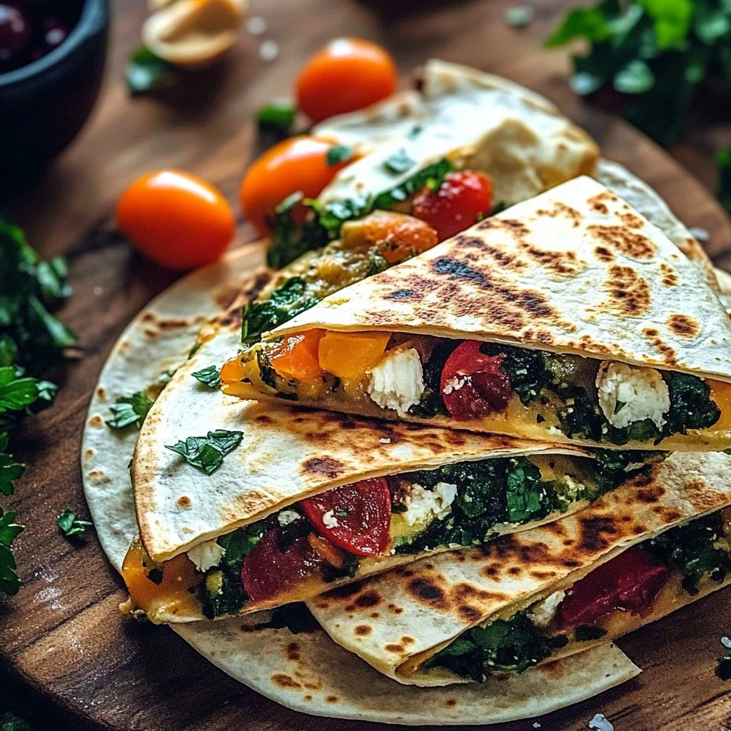 Mediterranean Quesadillas