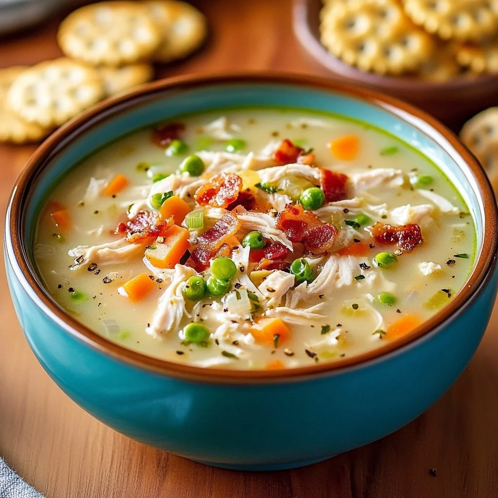 Delicious bowl of Million Dollar Soup, freshly made with vibrant ingredients.