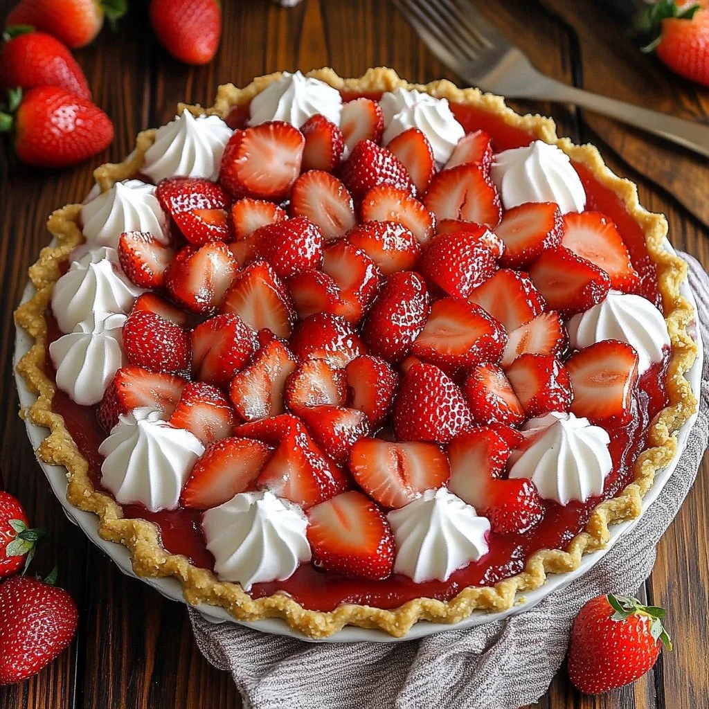 No-Bake Strawberry Pie