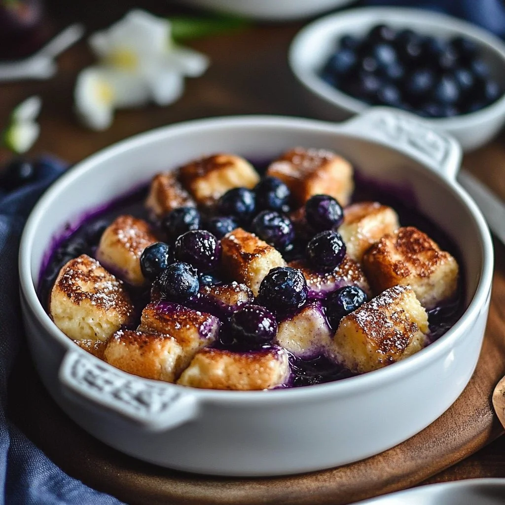 Quick Blueberry French Toast Casserole