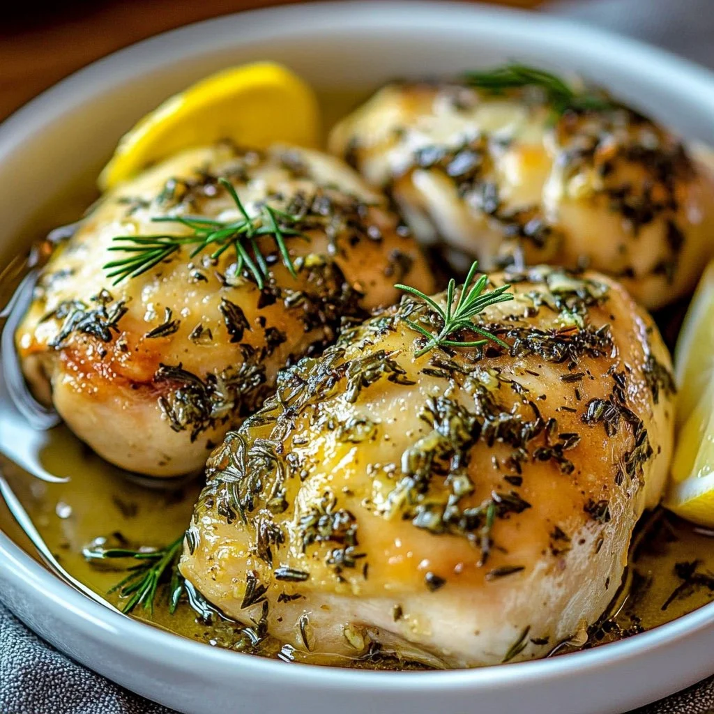 Slow Cooker Lemon Herb Chicken