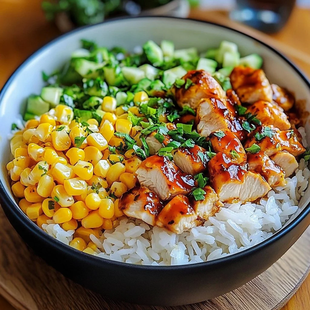 Street Corn Chicken Rice Bowl