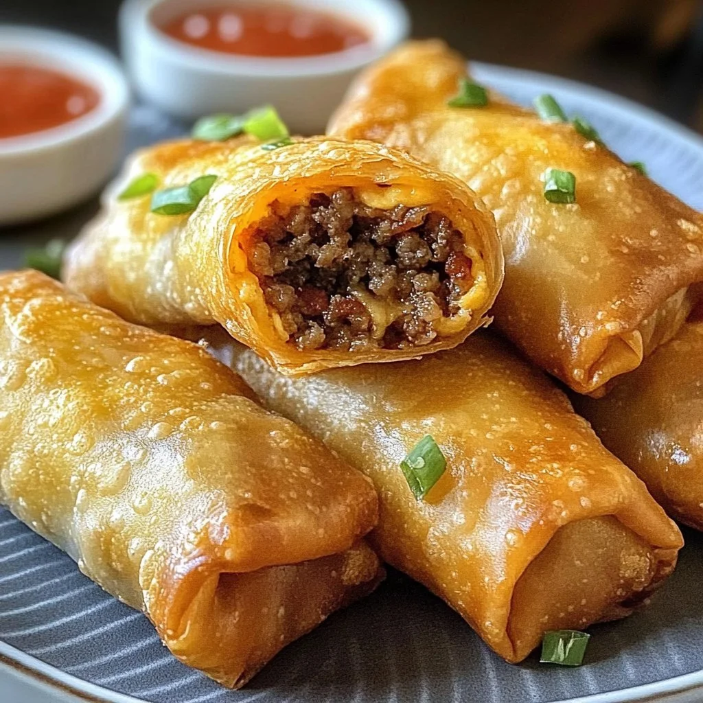 Cheeseburger Eggrolls