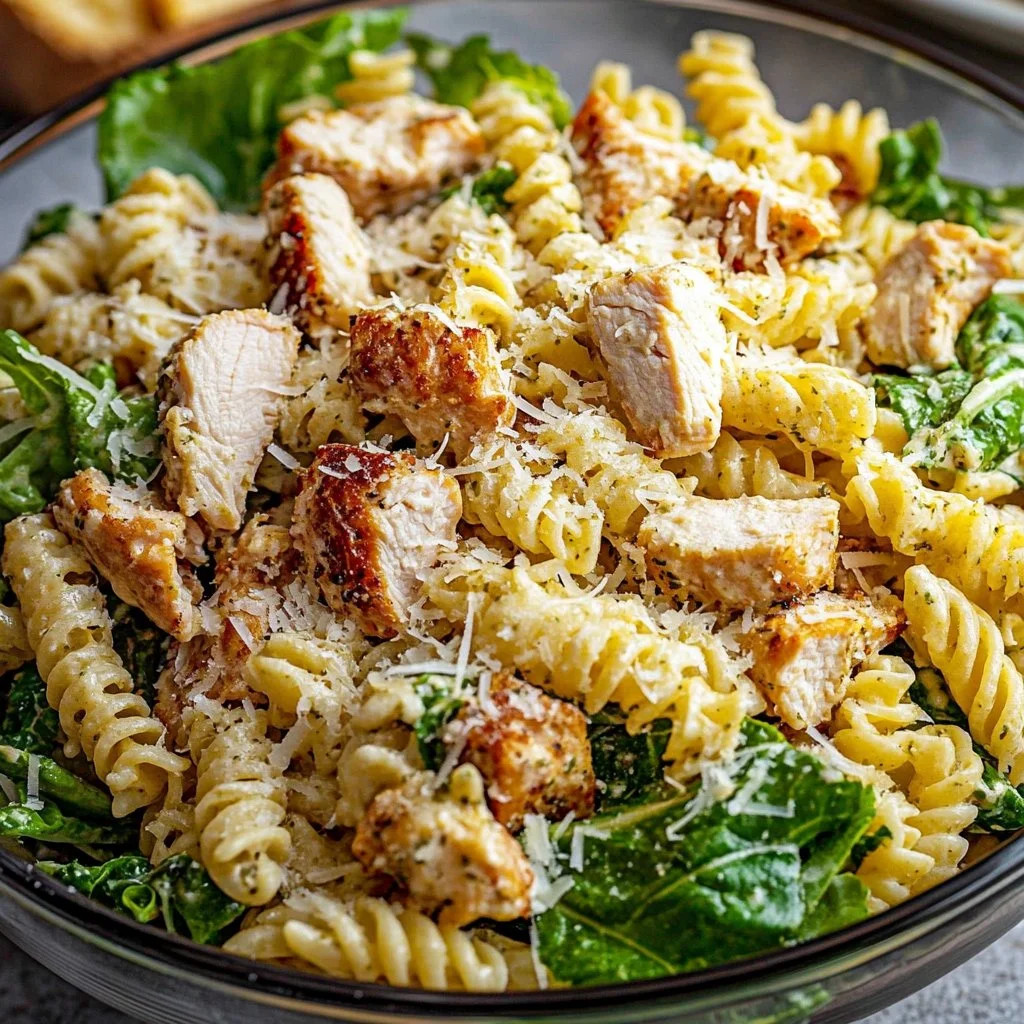 Chicken Caesar Pasta Salad