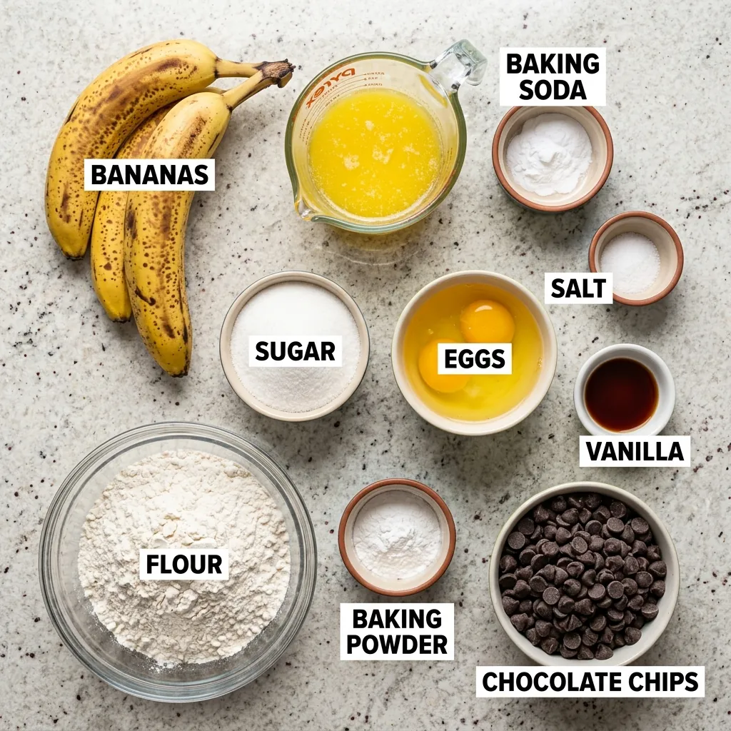chocolate-chip-banana-bread ingredients