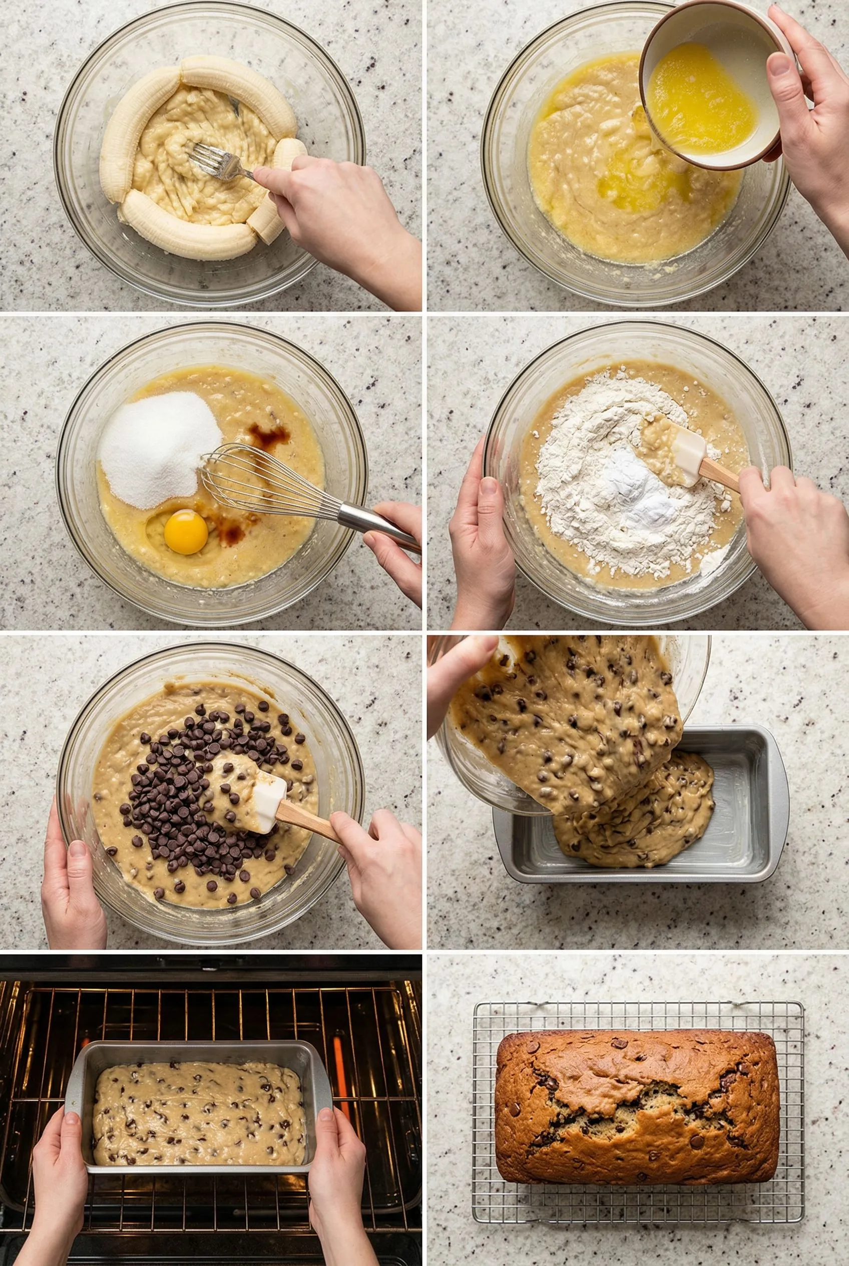 chocolate-chip-banana-bread steps