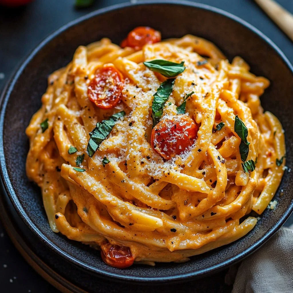 Creamy Tomato Garlic Pasta