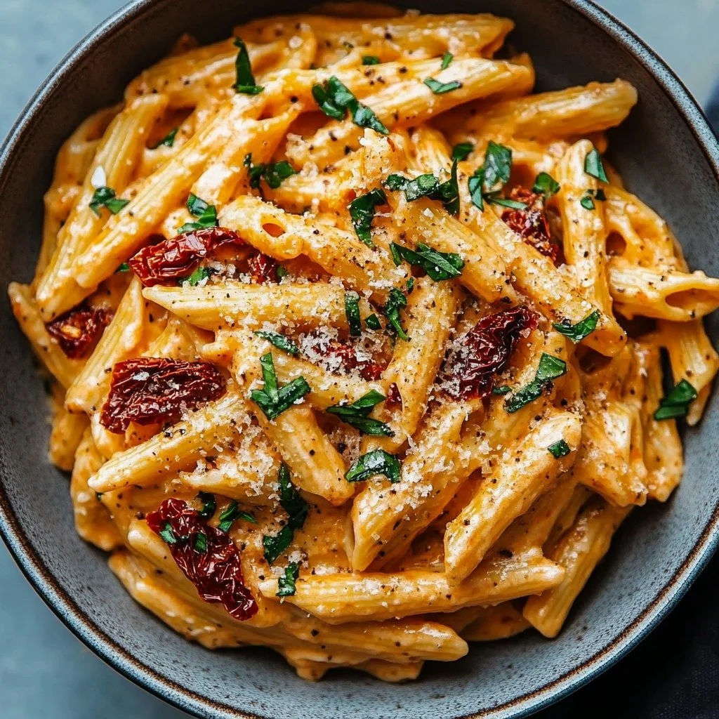 Creamy Vegan Sun-Dried Tomato Pasta