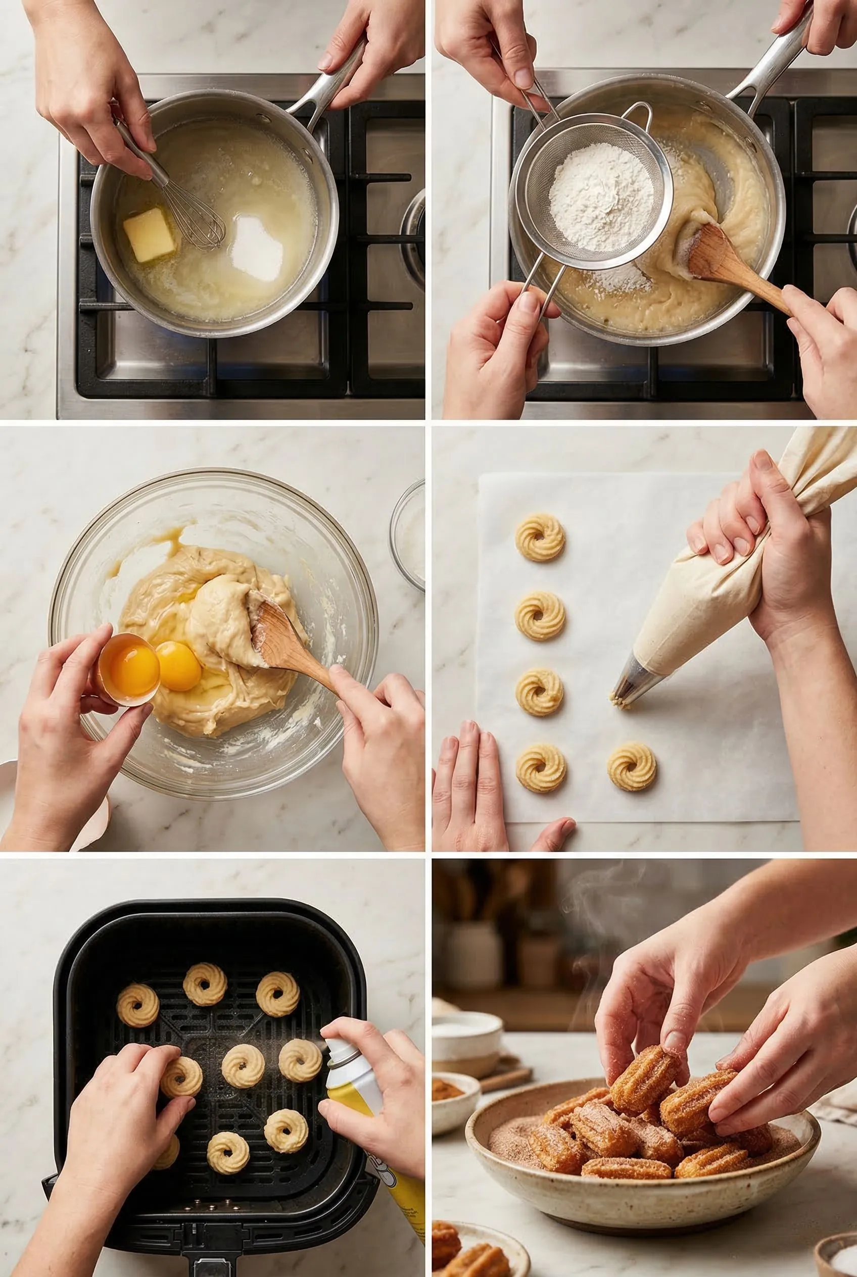 crispy-air-fryer-churro-bites steps