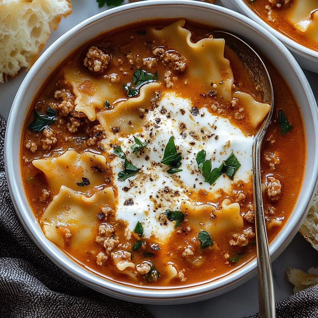 Easy Lasagna Soup