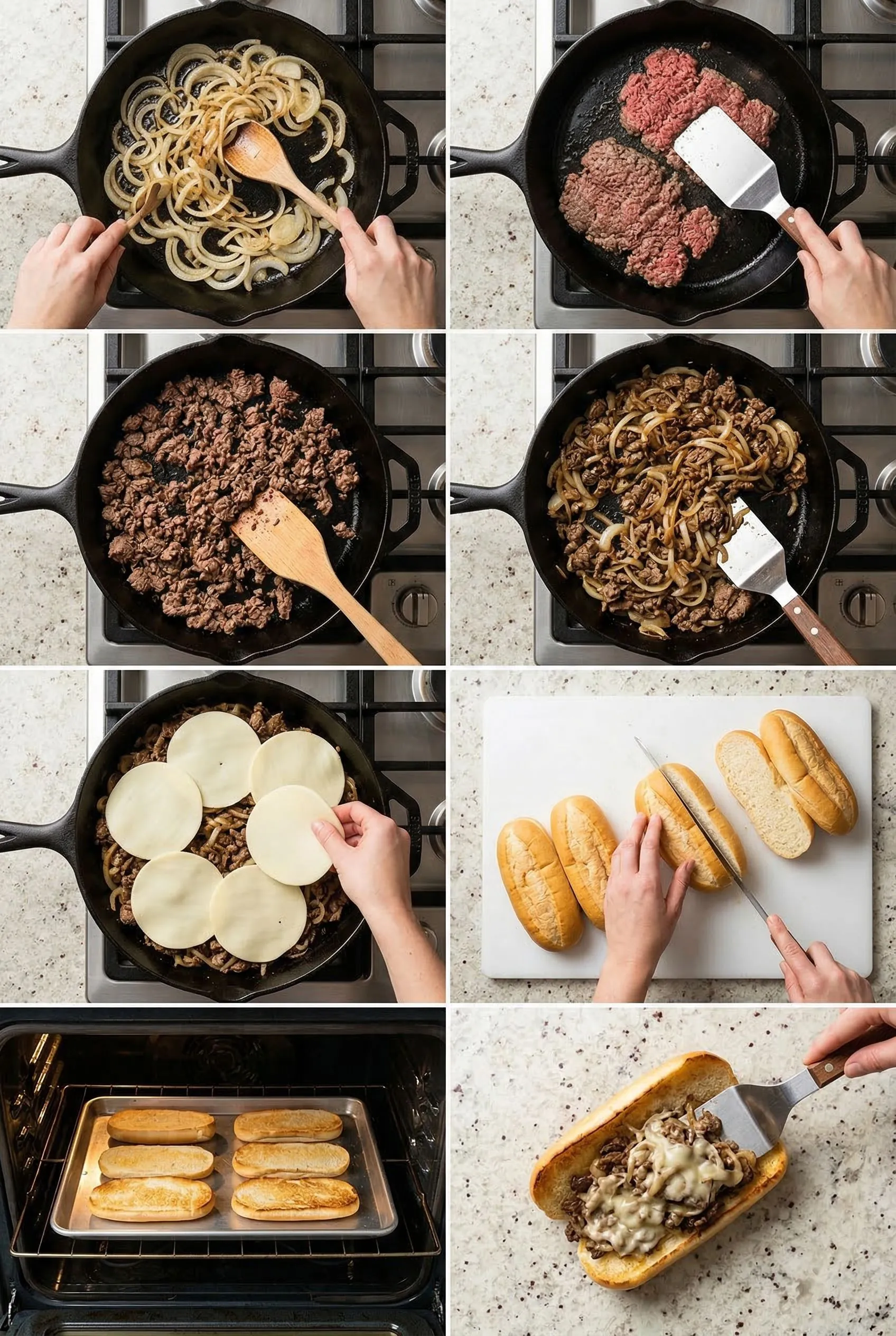 ground-beef-philly-cheesesteak steps
