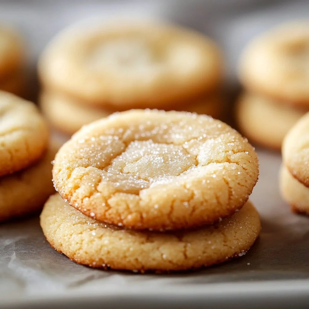 Kentucky Butter Cake Cookies displayed on a rustic wooden table