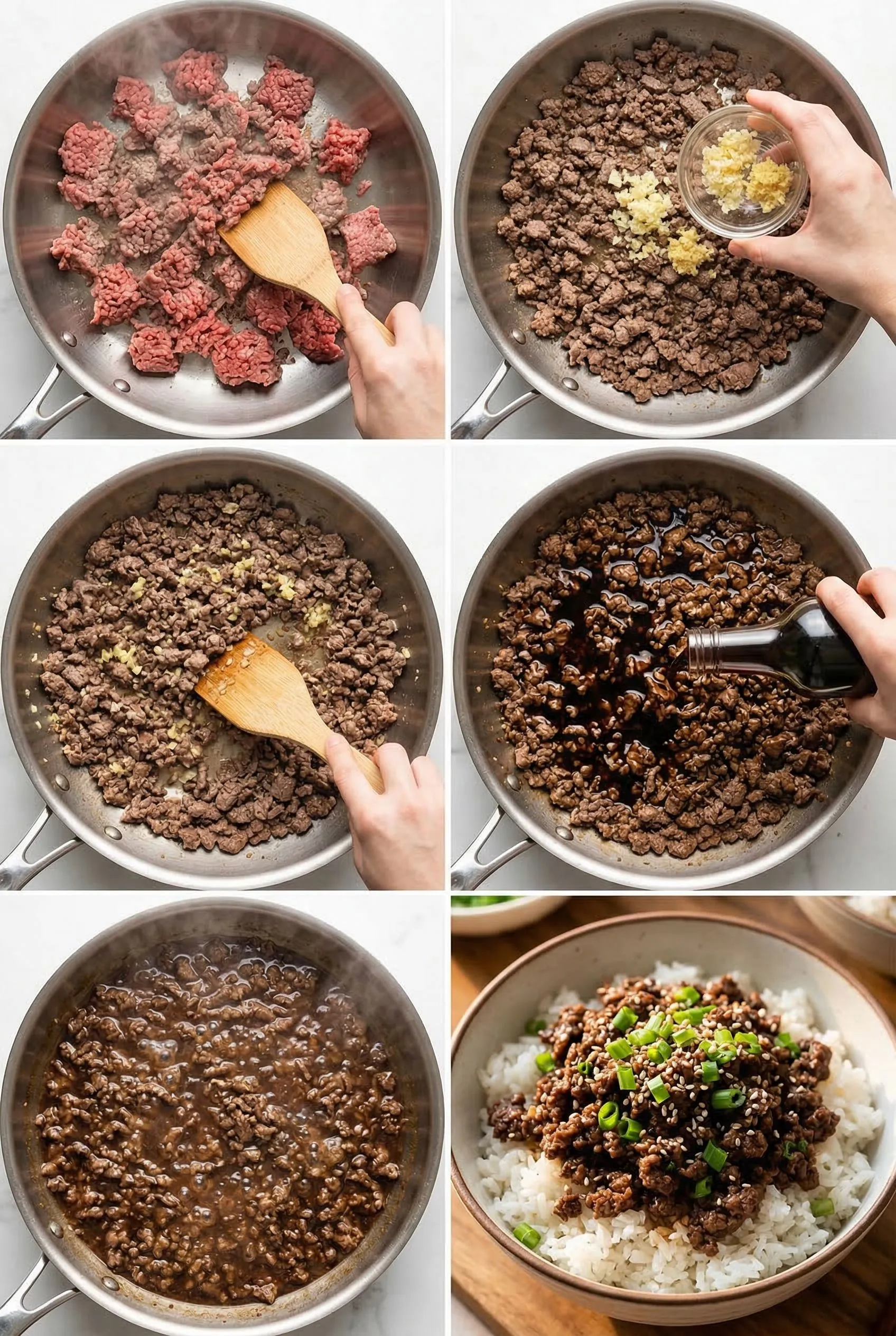 korean-ground-beef-bowl steps
