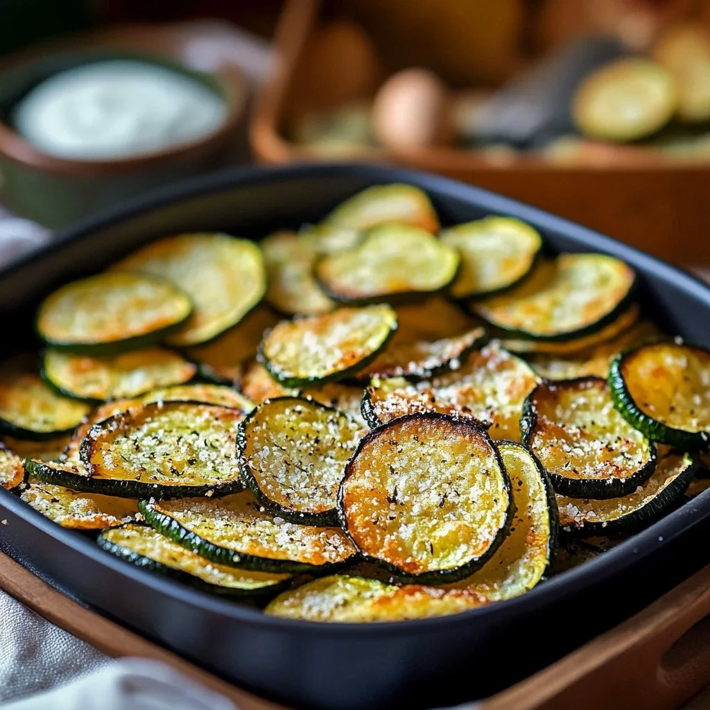 Oven-Baked Zucchini Chips
