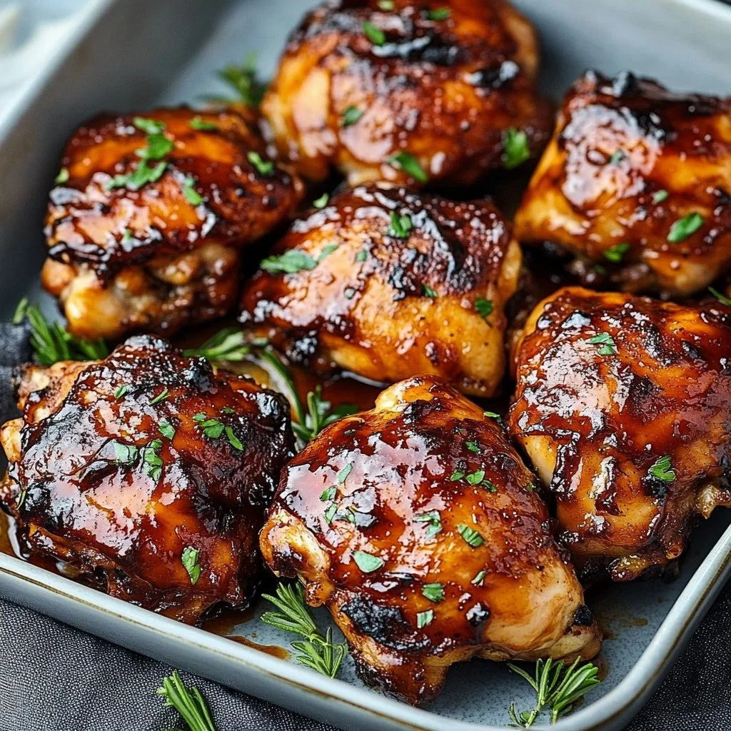 Oven Barbecue Chicken Thighs