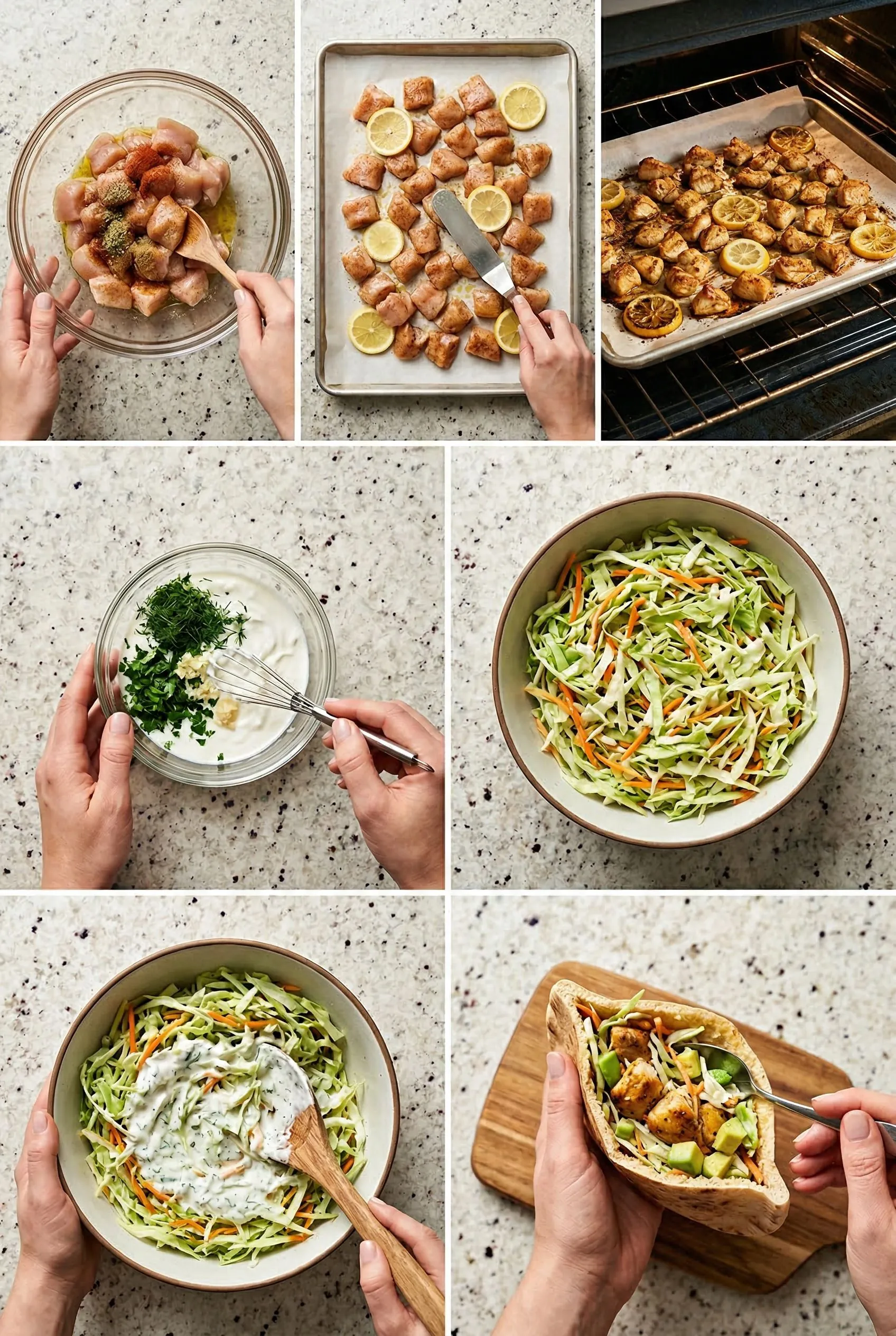 Sheet Pan Chicken Pitas 2 sheet-pan-chicken-pitas steps