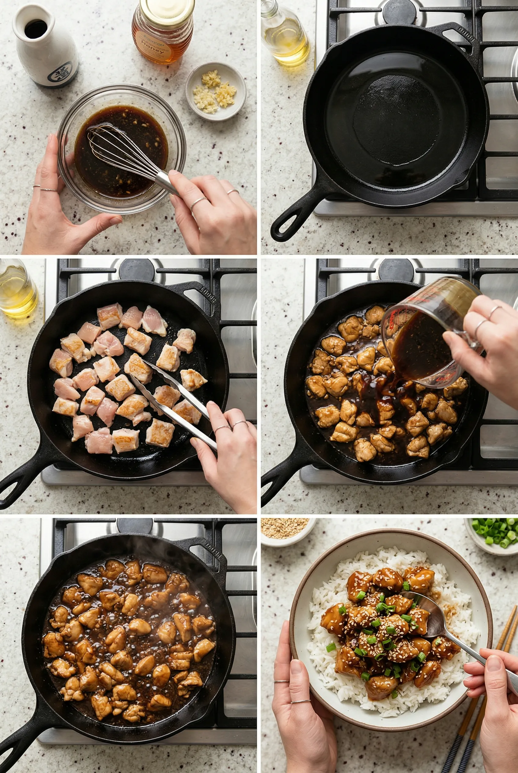 sticky-chicken-rice-bowls steps