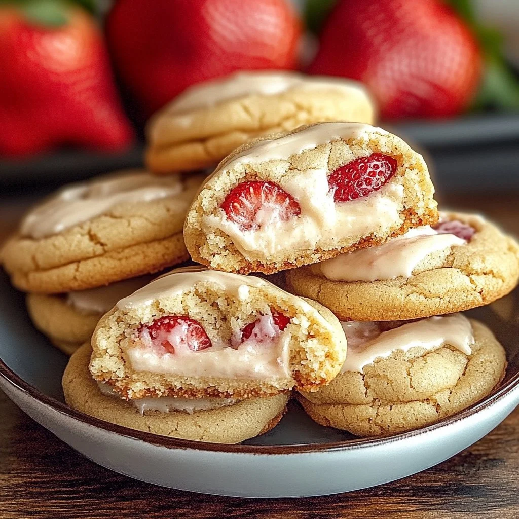 Strawberry Cheesecake Cookies