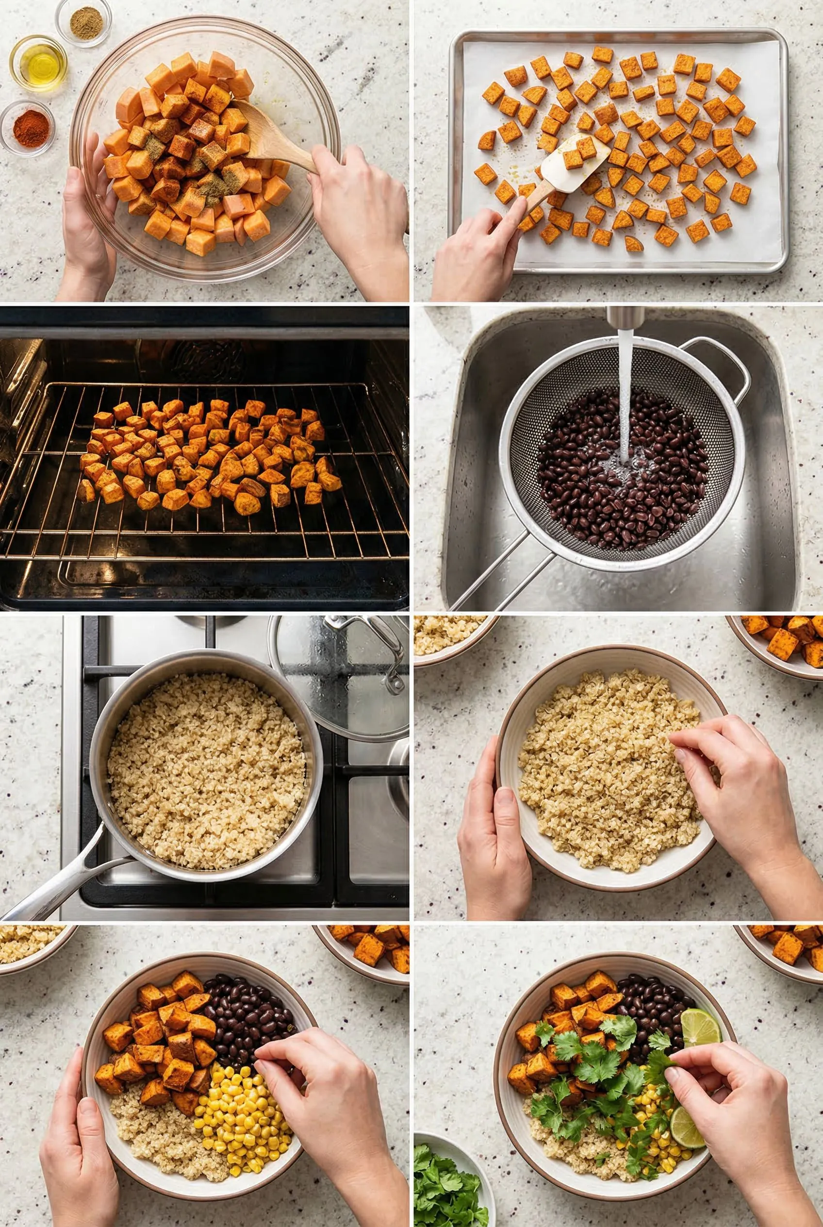 sweet-potato-taco-bowl-3 steps