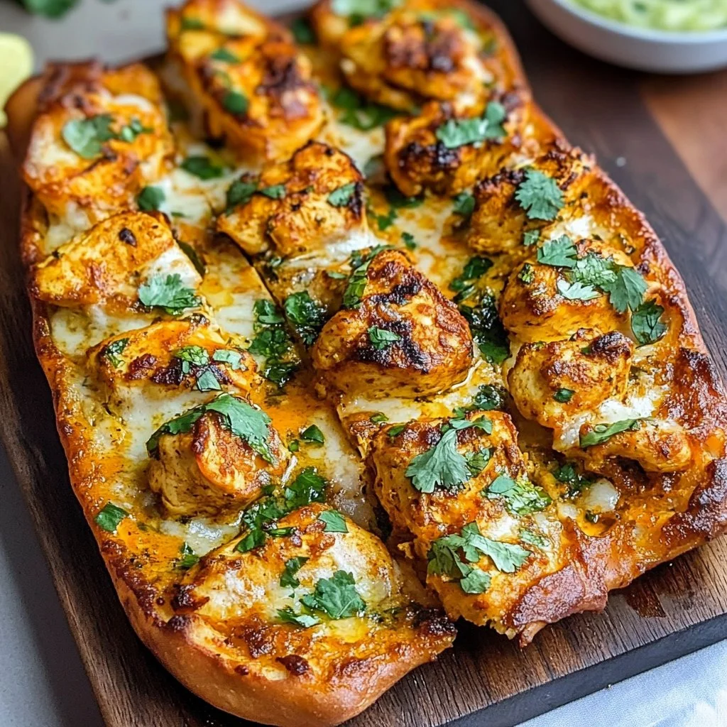 Tandoori Chicken Garlic Bread