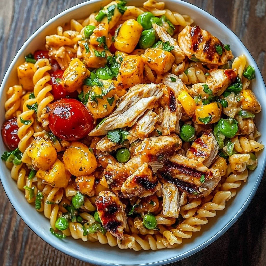 BBQ Chicken Ranch Pasta Salad
