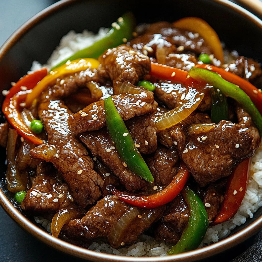 Chinese Pepper Steak with Onions